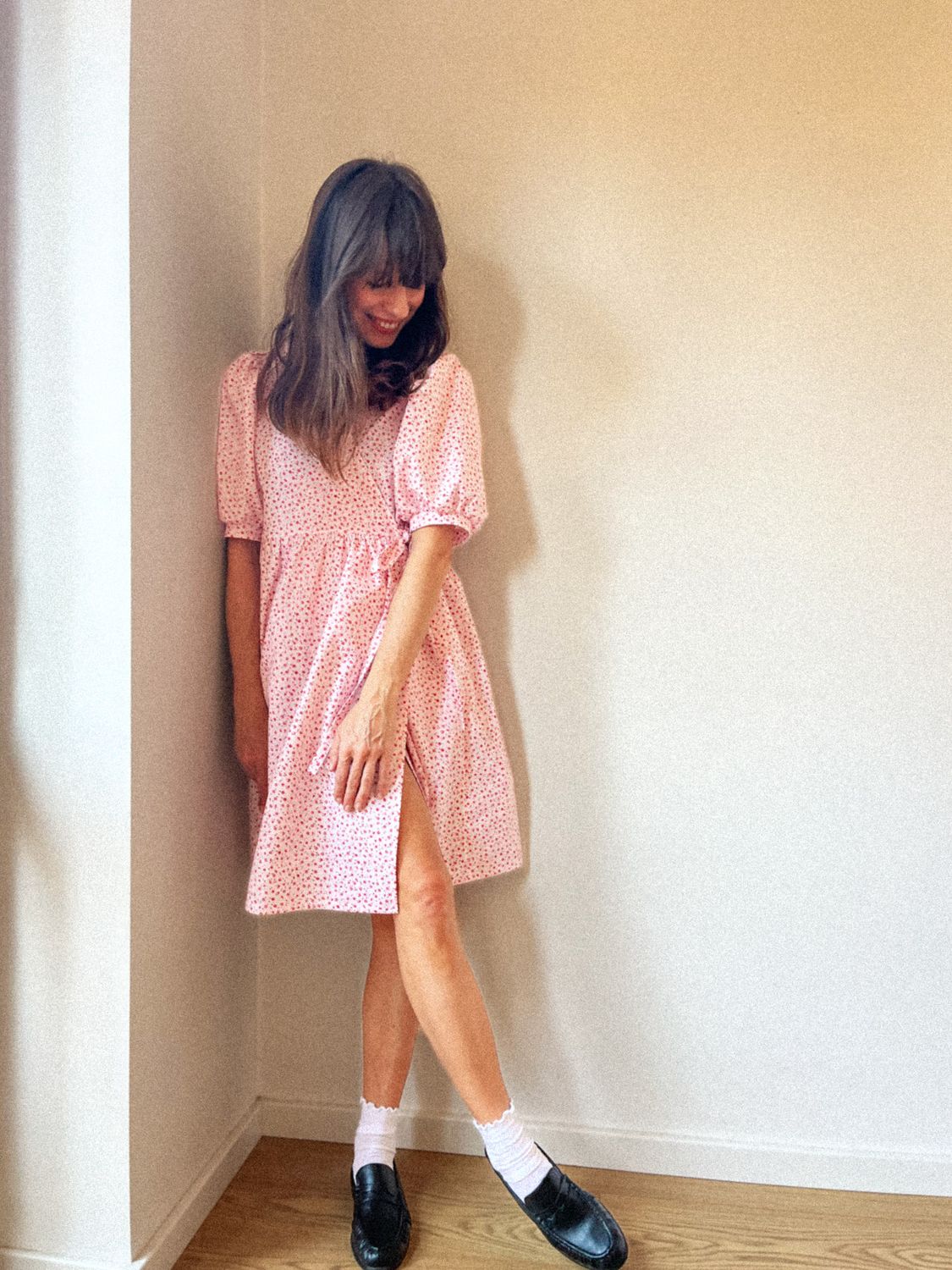 Sukienka kopertowa MEGGY/WHITE/