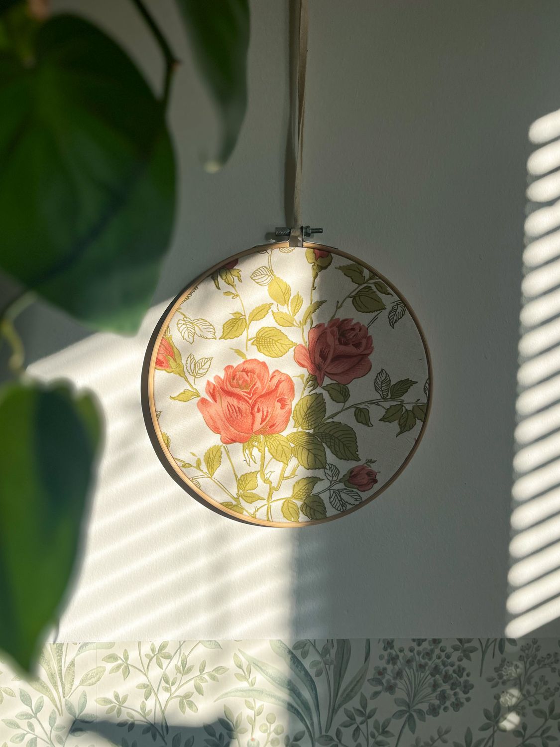 Bambusowy tamborek na ścianę /SUNDAY MORNING/