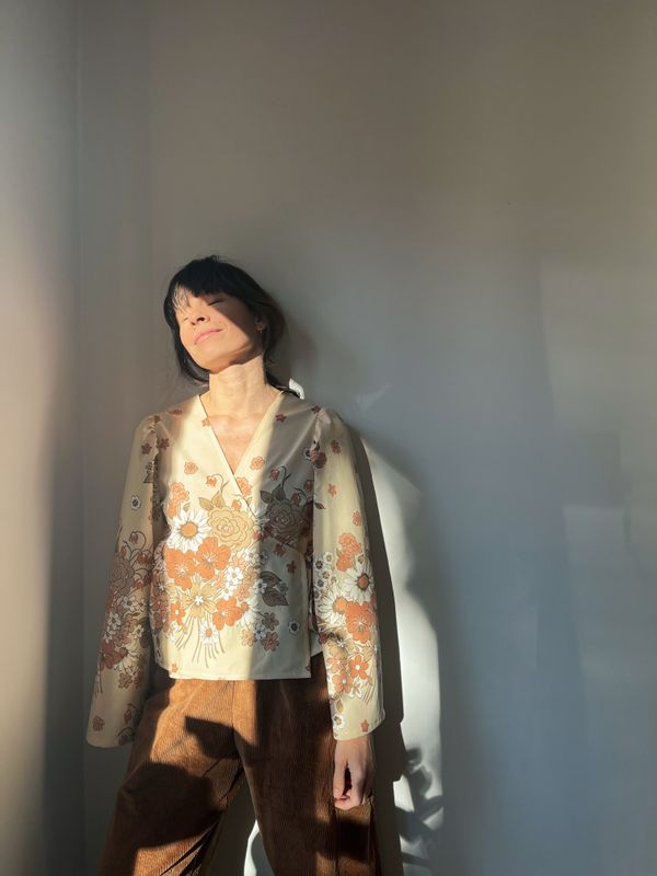 Bluzka kopertowa KARMEN /CAPPUCCINO/