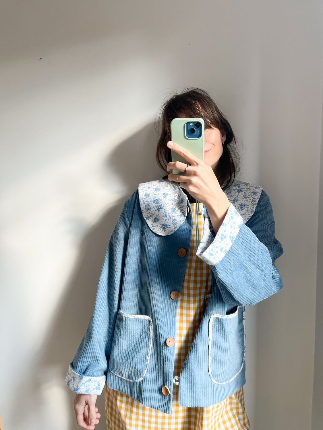 Kurtka sztruksowa SOFIA /BLUE/