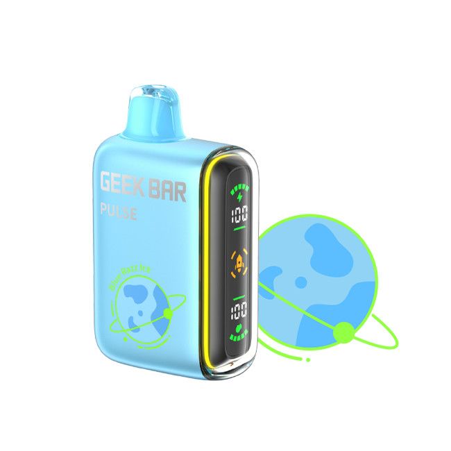 0% Geek Bar Pulse 0% Blue Razz Ice Single