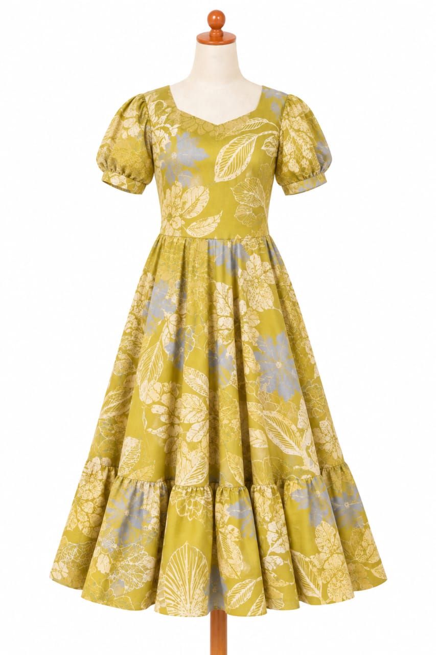 Sugarcane floral dress(3XL)