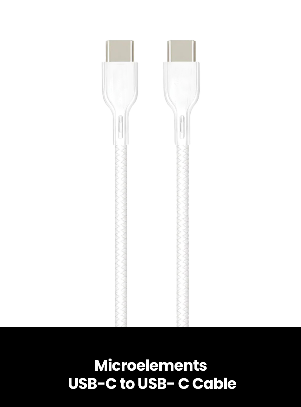 Microelements USB-C to USB-C 60W Cable, Size: 1M