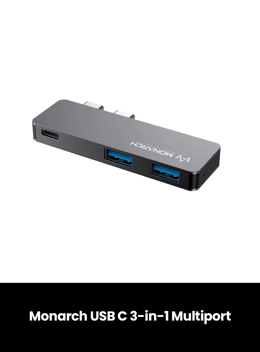 Monarch - Multiport Adapters, Size: USB-C 3-in-1 Multiport Adapter