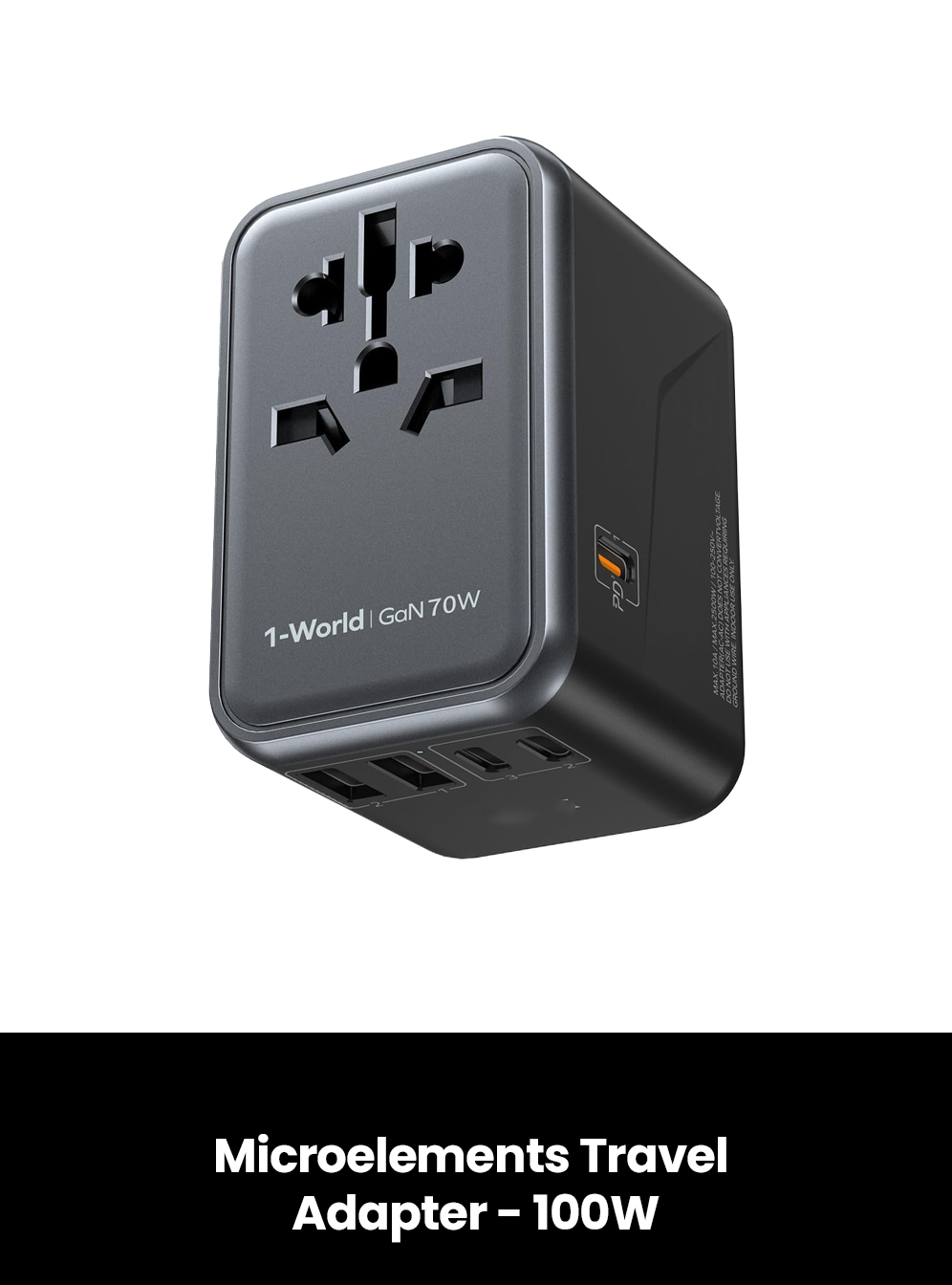 Microelements UK Travel Adapter PD 100W