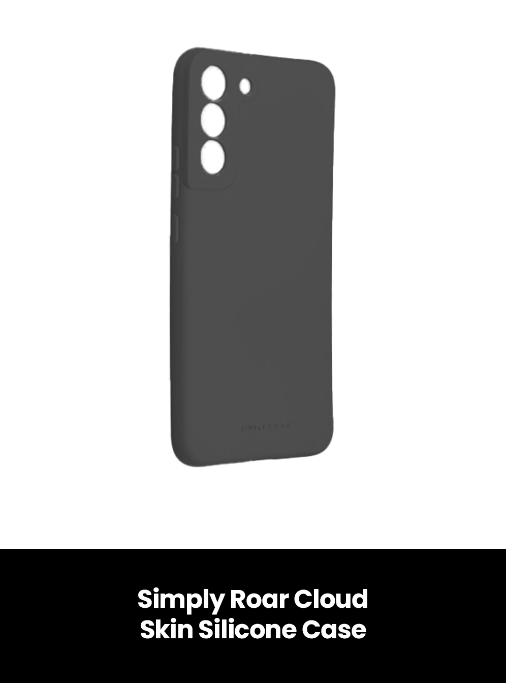 Simply Roar Cloud Skin Silicone Case - Samsung, Colour: Black, Model: Samsung Galaxy S21