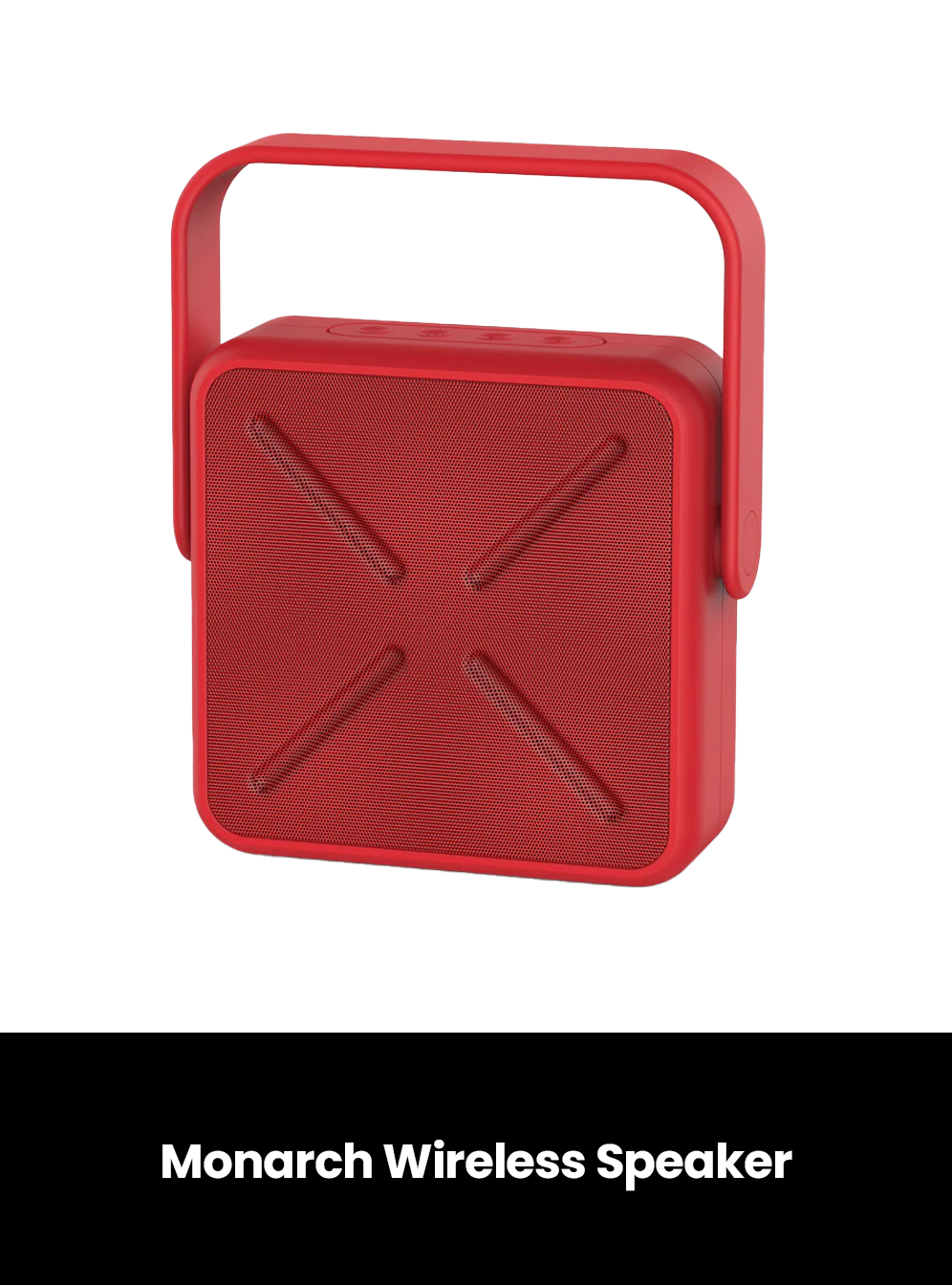 Monarch Wireless Speaker, Colour: Red