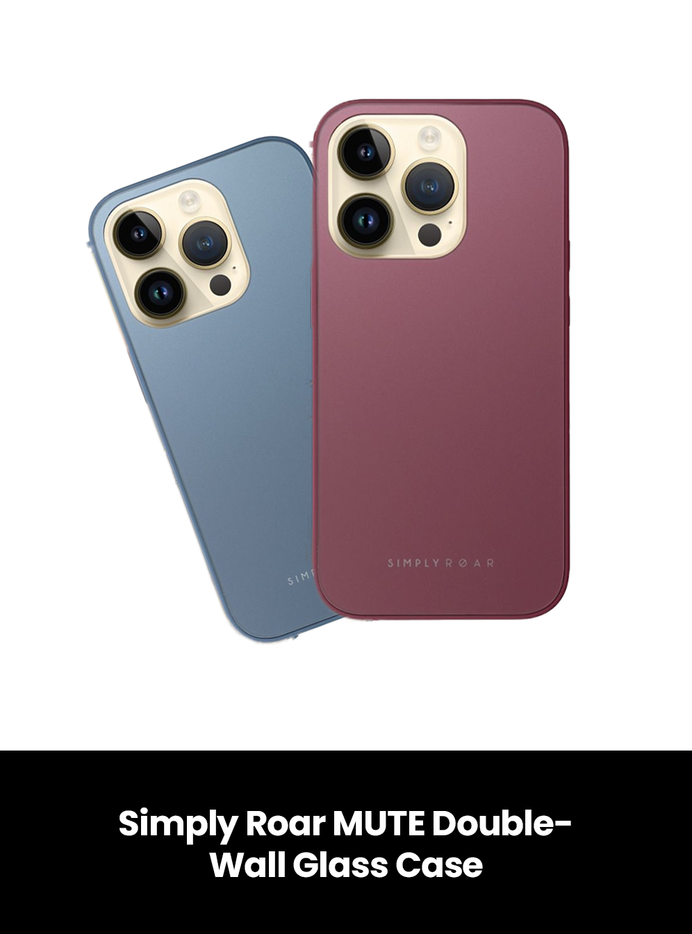 Simply Roar MUTE Double-Wall Glass Case- iPhone