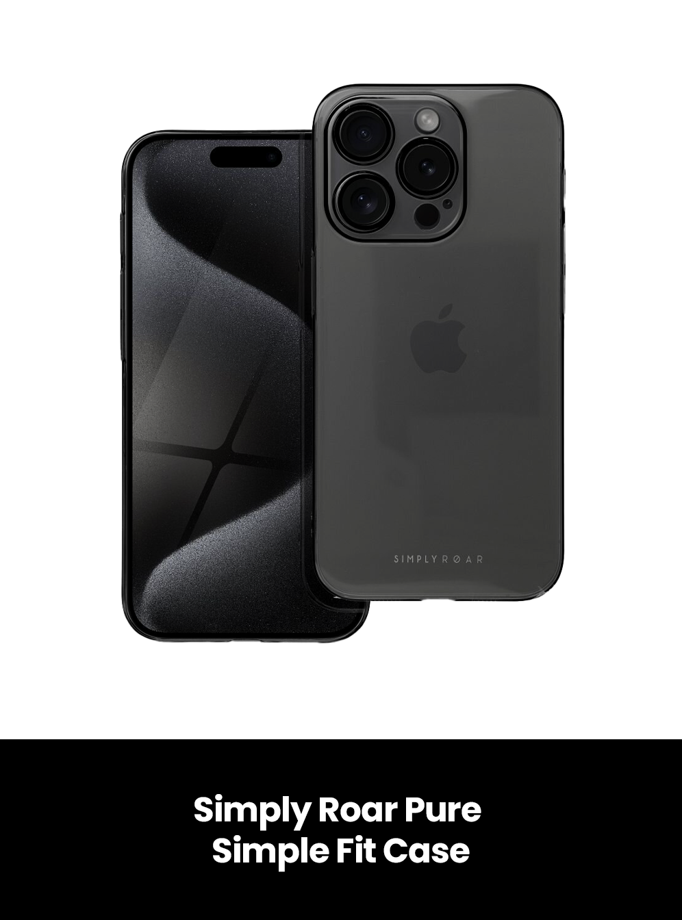 Simply Roar Pure Simple Fit Case - iPhone, Color: Black, Size: Apple iPhone  12 Pro Max