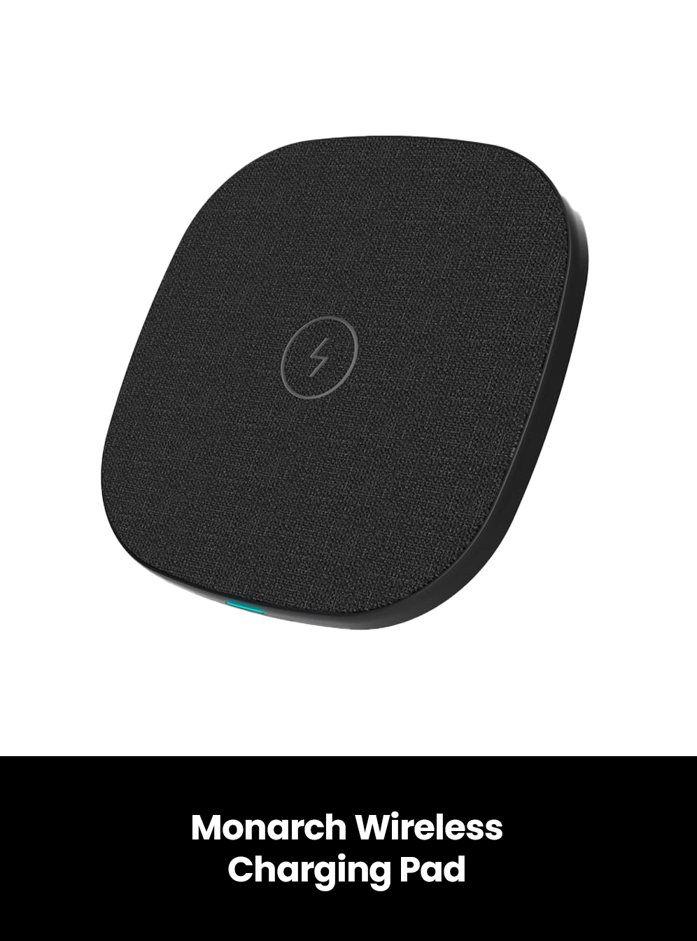 Monarch Wireless Charging Pad, Colour: Black, Model: C2