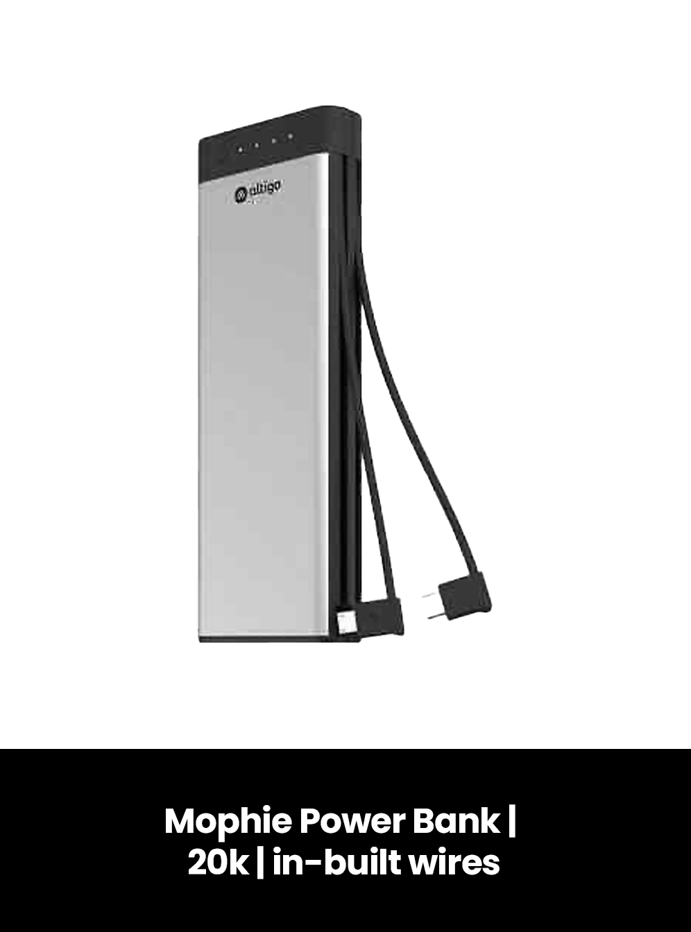 Mophie Power Bank | 20k | in-built wires