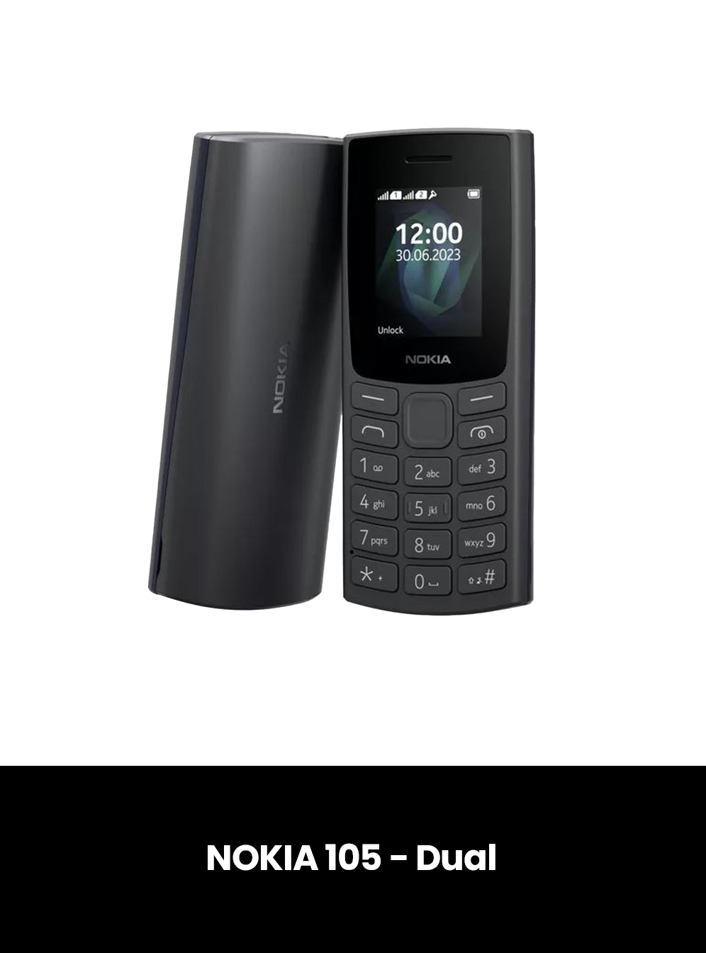 NOKIA 105 - Dual, Color: Black
