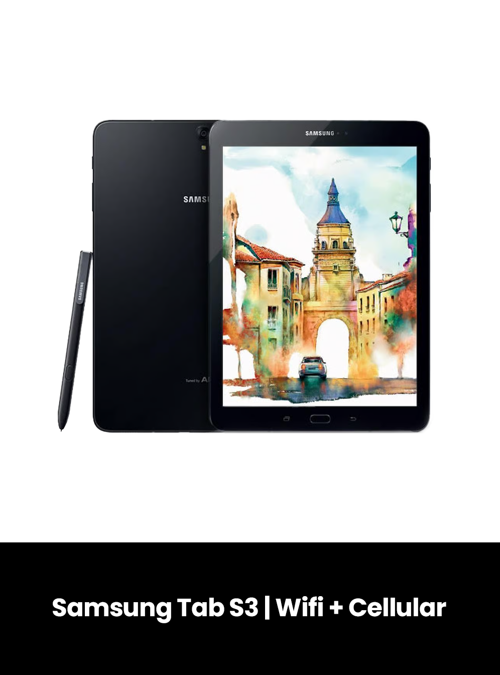 Samsung Tab S3 | Wifi + Cellular, Colour: Black, Size: 32GB