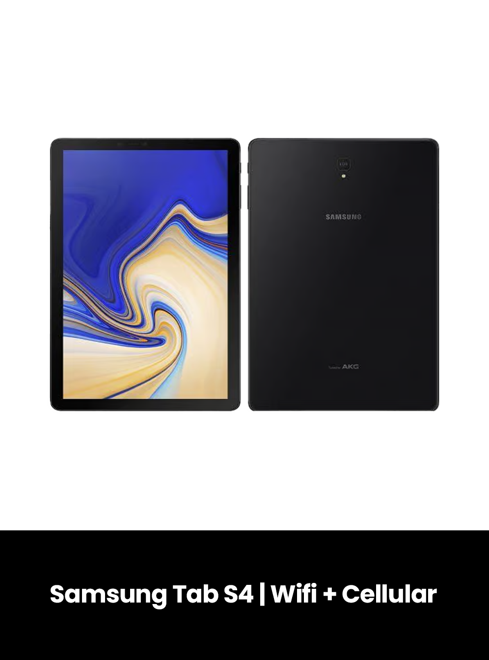 Samsung Tab S4 | Wifi + Cellular, Colour: Black, Size: 64GB