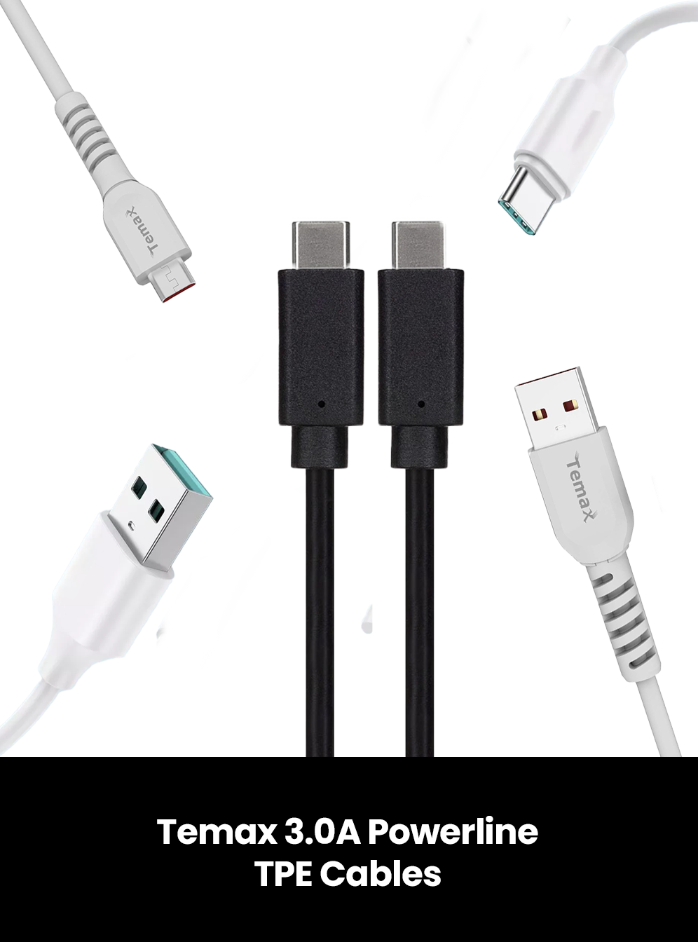 Temax 3.0A Powerline TPE Cables