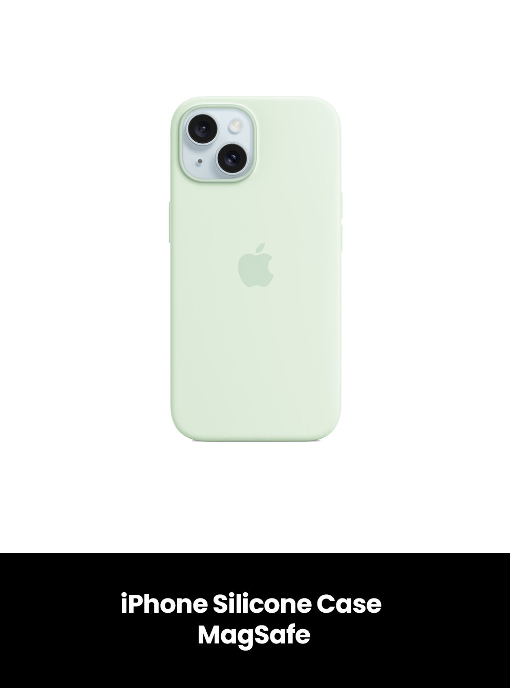 iPhone Silicone Case with MagSafe, Colour: Soft Mint, Model: iPhone 14