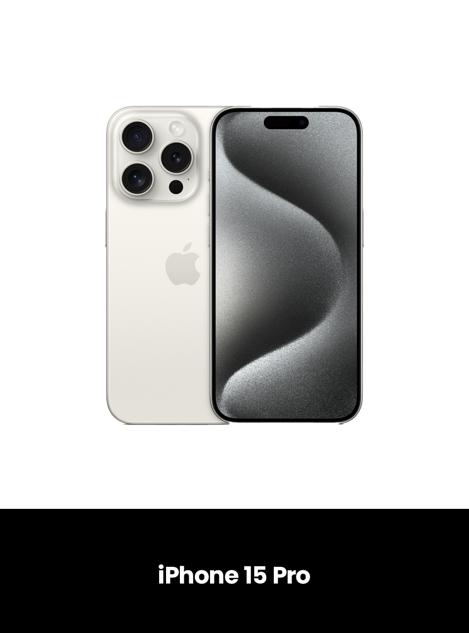 iPhone 15 Pro Nano Approved, Colour: White Titanium, Size: 128GB