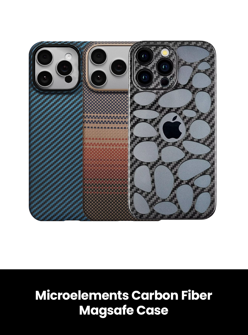 Microelements Carbon Fiber Magsafe Case