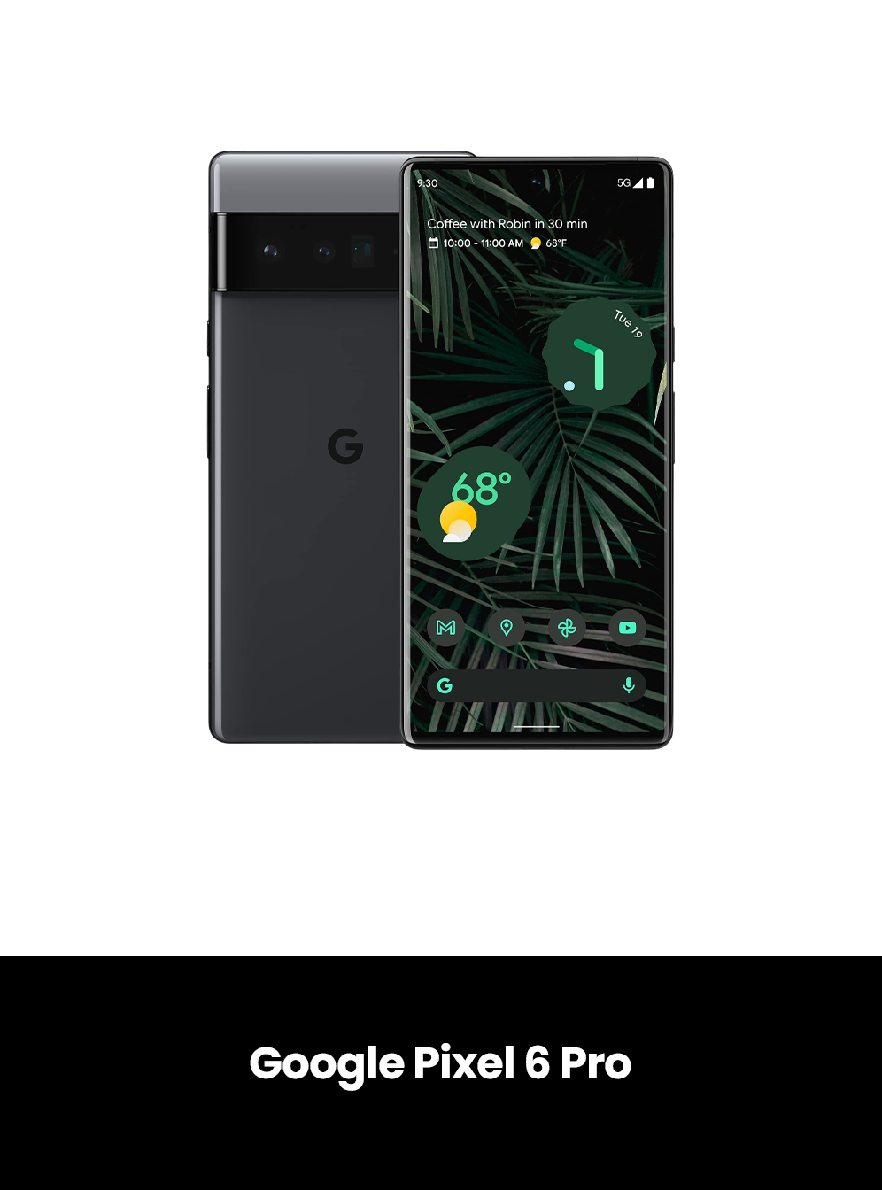 Google Pixel 6 Pro Nano Approved, Colour: Black, Size: 256GB