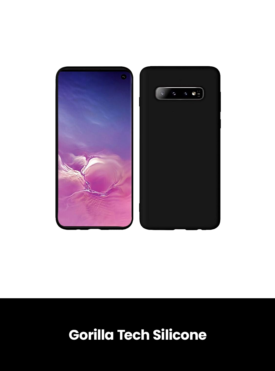 Gorilla Tech Sillicone Case -Samsung, Color: Black, Size: A01 SILLICONE