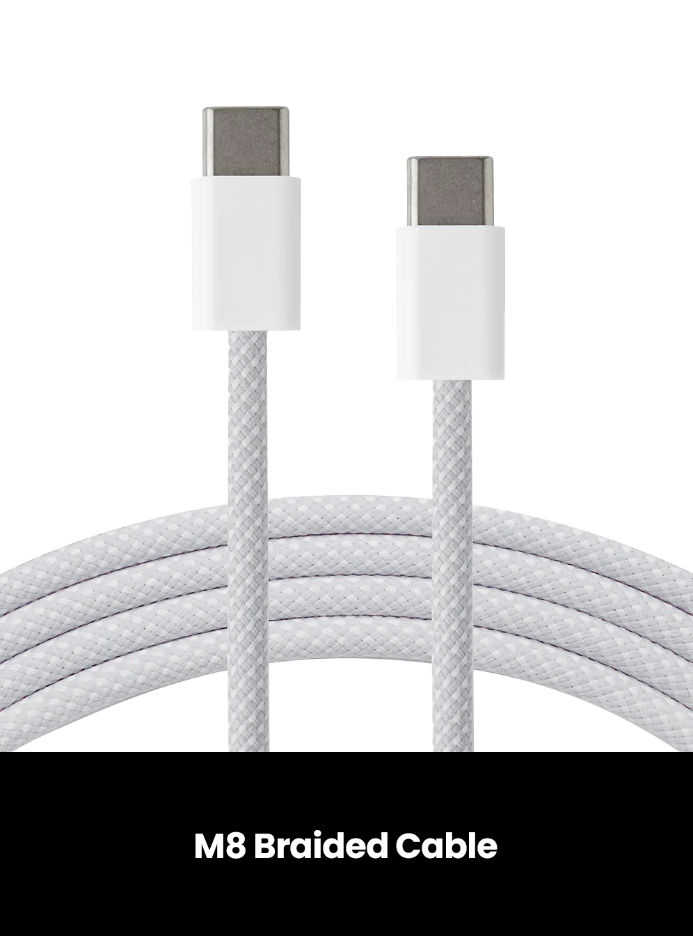 M8 Braided Cable - USB-C, Model: USB C (B-Series), Size: 1M