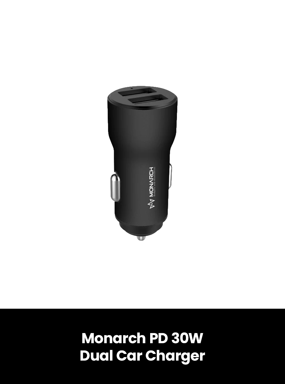 Monarch PD 30W Dual Car Charger with PPS