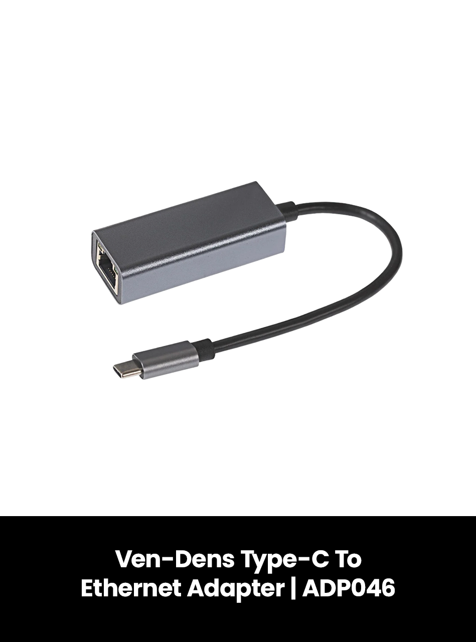 Ven-Dens Type-C To Ethernet Adapter | ADP046