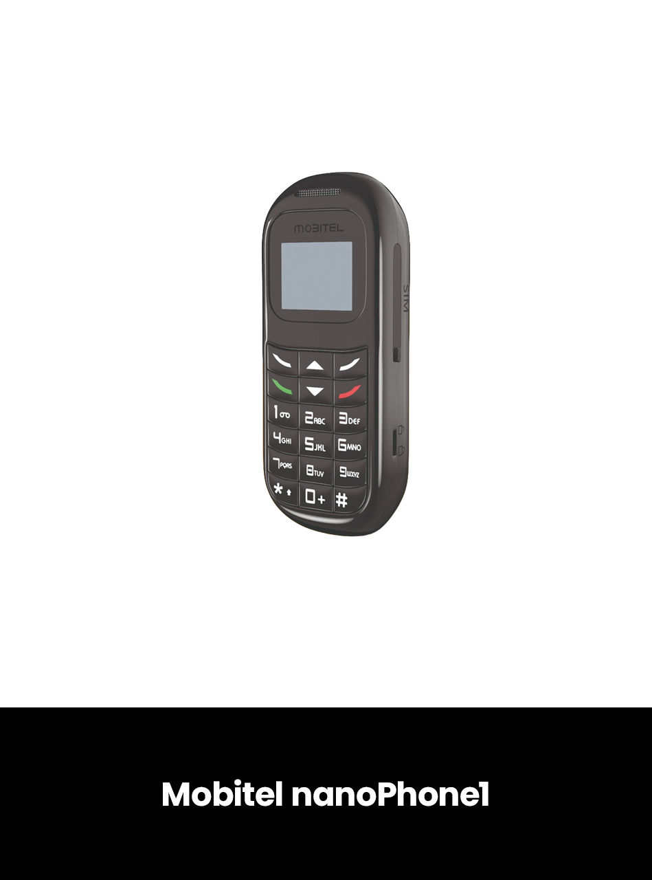 Mobitel nanoPhone1, Colour: Black