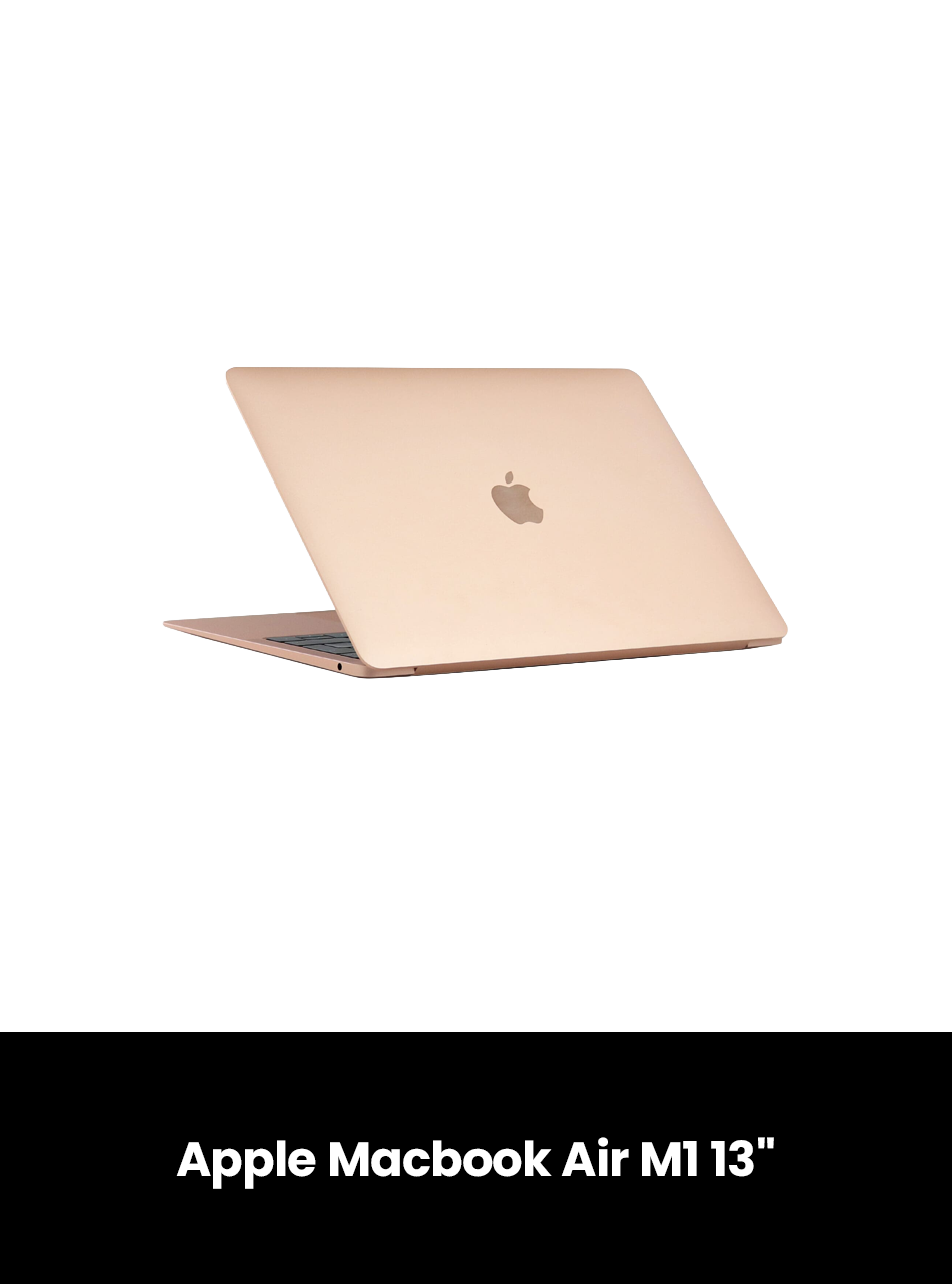 Apple Macbook Air M1 13" | Arabic Keys NANO Approved, Colour: Rose Gold, Storage: 256GB