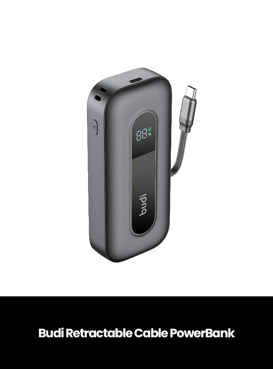 Budi Retractable Cable  PowerBank