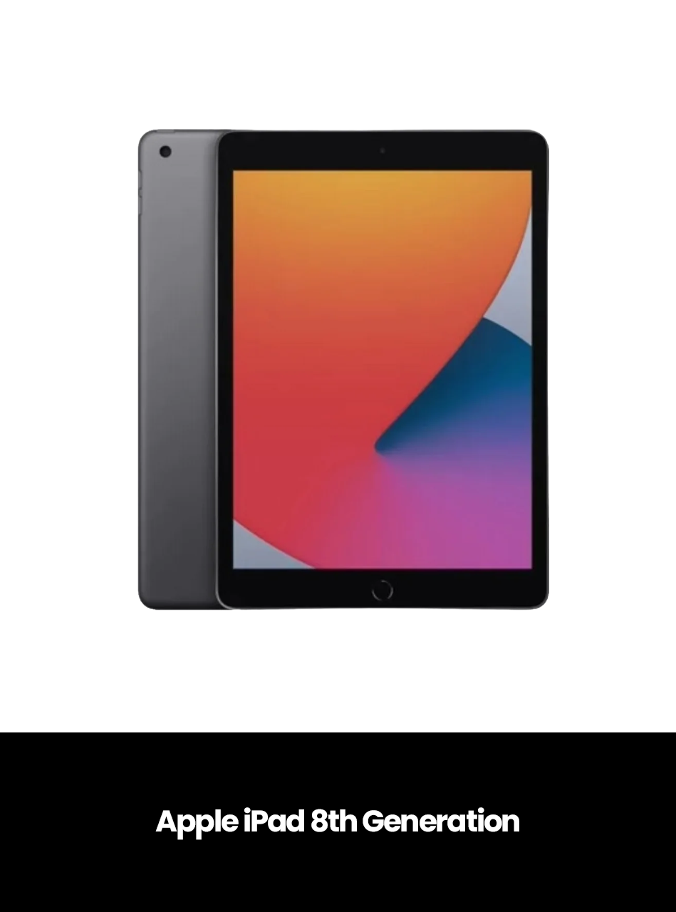 Apple iPad 8th Generation Nano Approved, Colour: Space Grey, Connectivity: Wifi + Cellular, Storage: 32GB