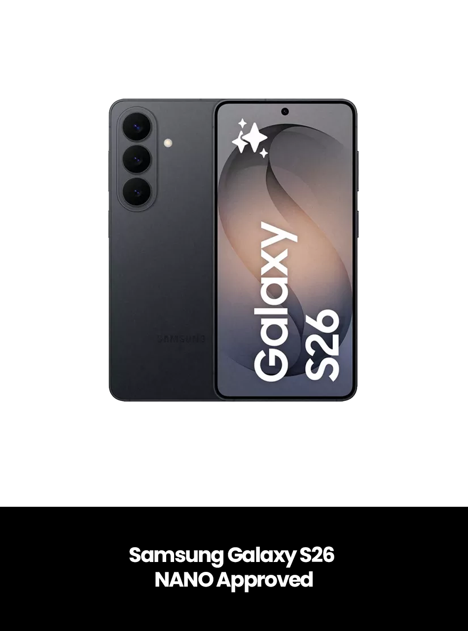 Samsung Galaxy S26 NANO Approved, Colour: Black, Size: 256GB