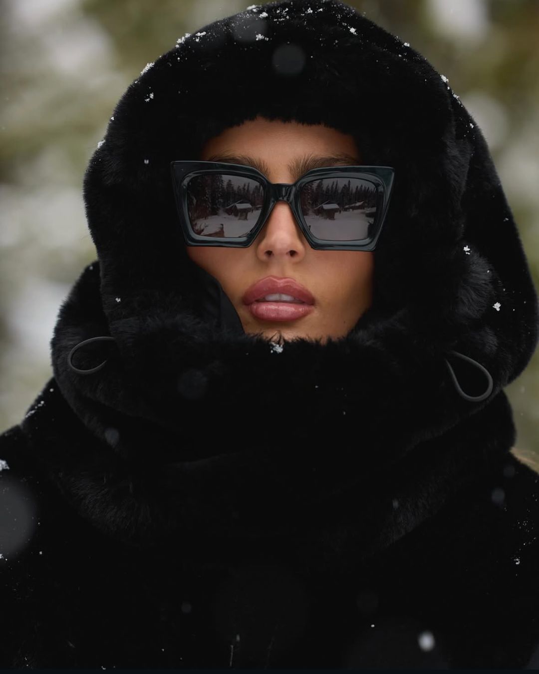 WNTR Onyx Fur Helmet Cover