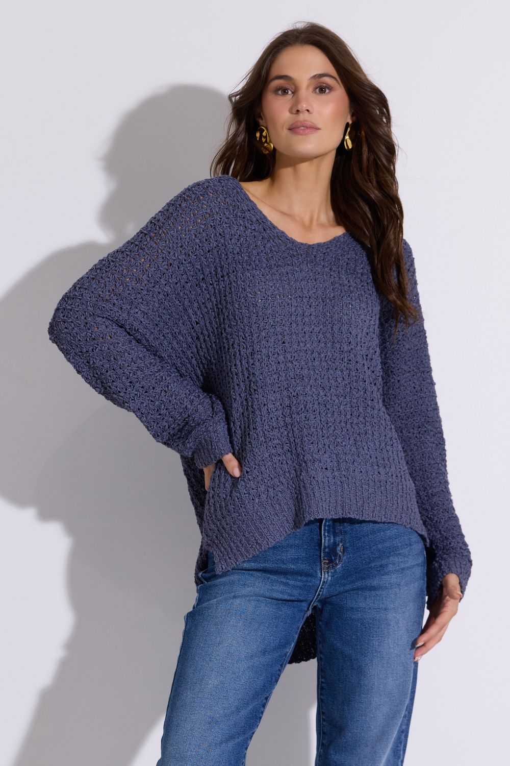Emerson Blue Grey Knit