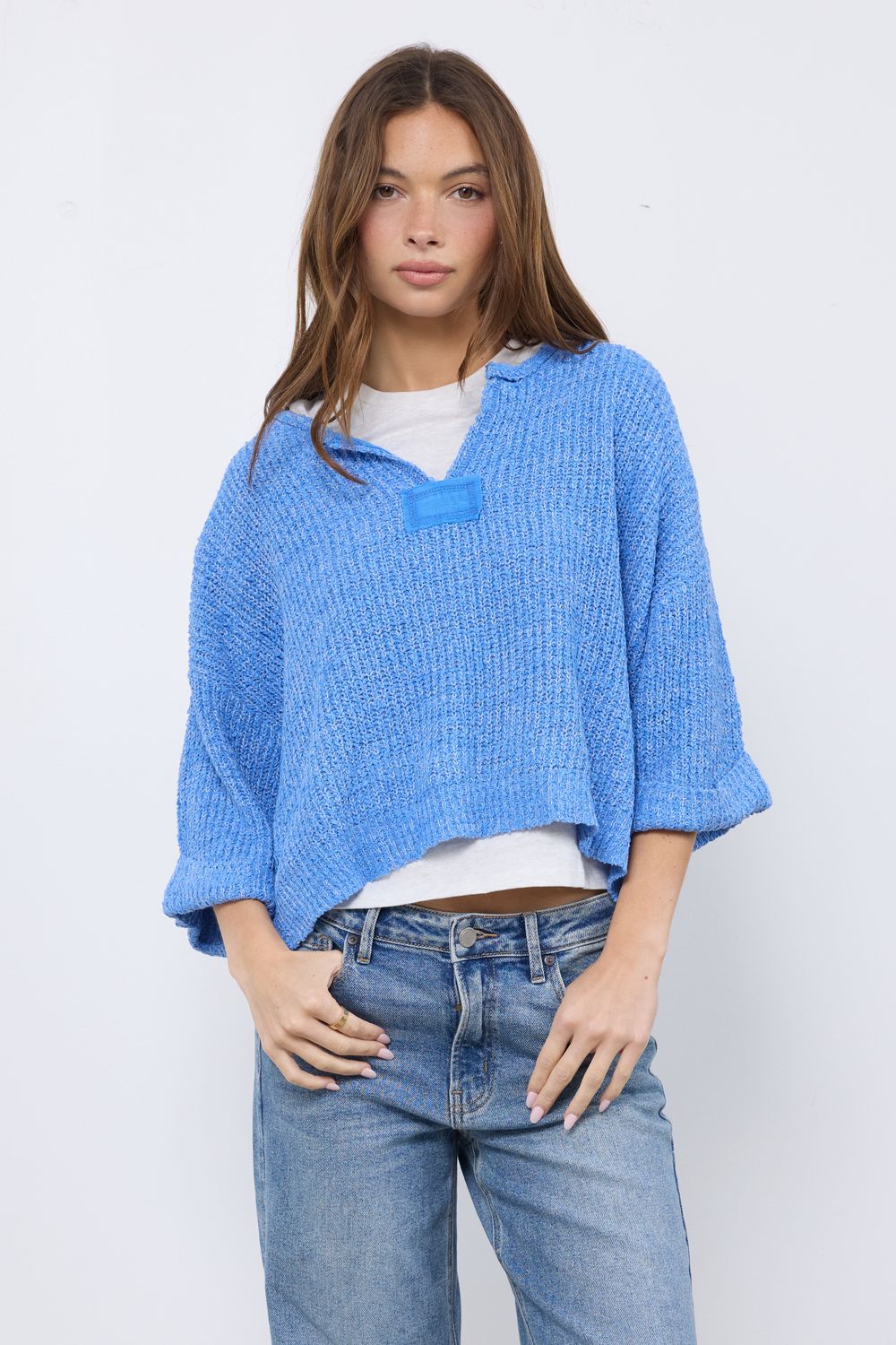 Loose The Attitude Blue Top