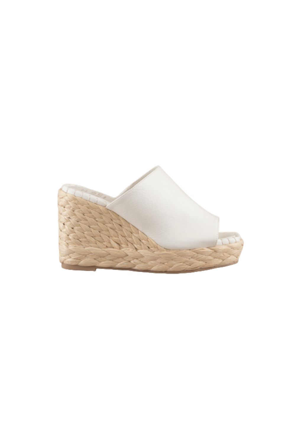 Anastasia White Wedge Heels