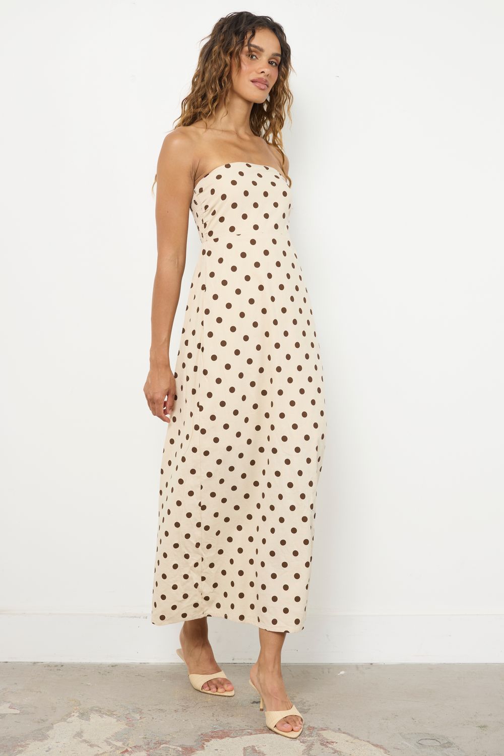 Winning Races Natural Brown Dress