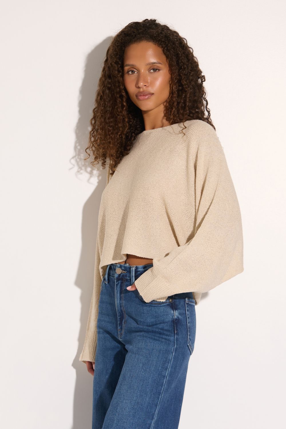 Good Life Natural Knit Top