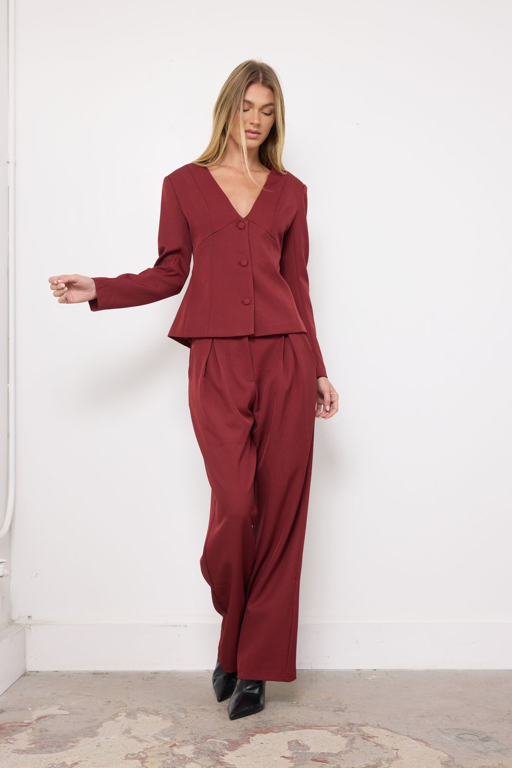 Let's Make a Deal Burgundy Pants