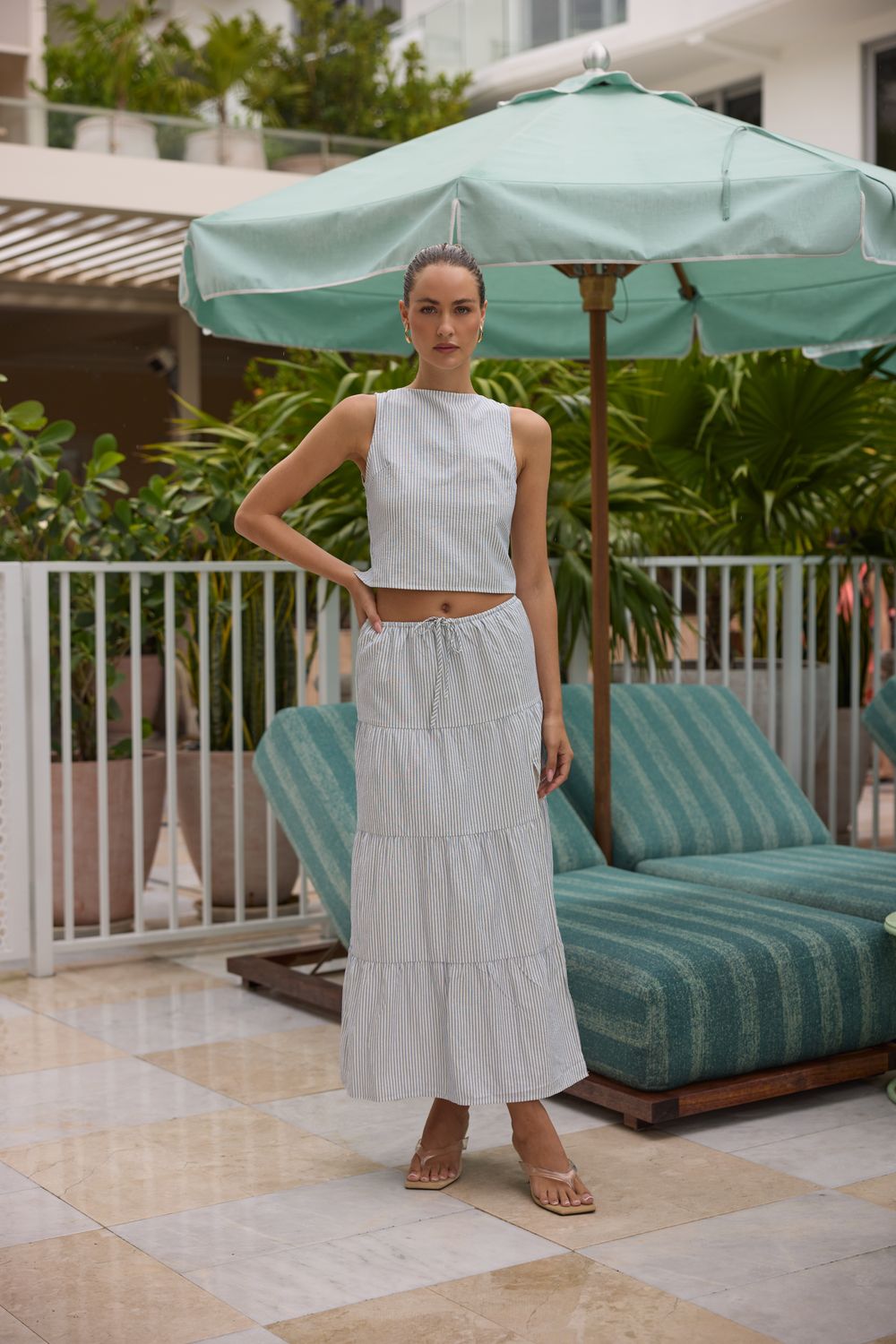 Set Sail Blue Skirt
