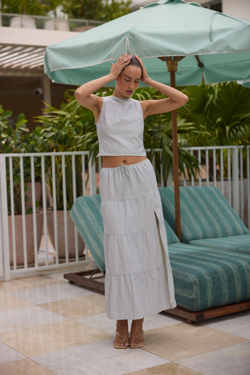 Set Sail Blue Skirt