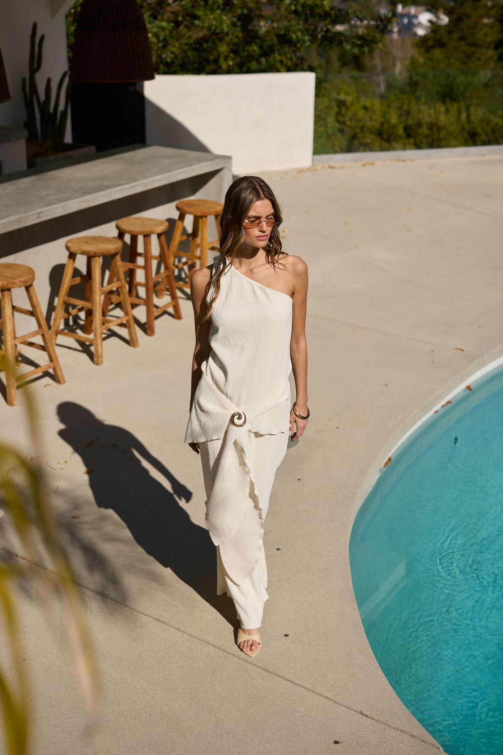 Swept Away Bone Skirt