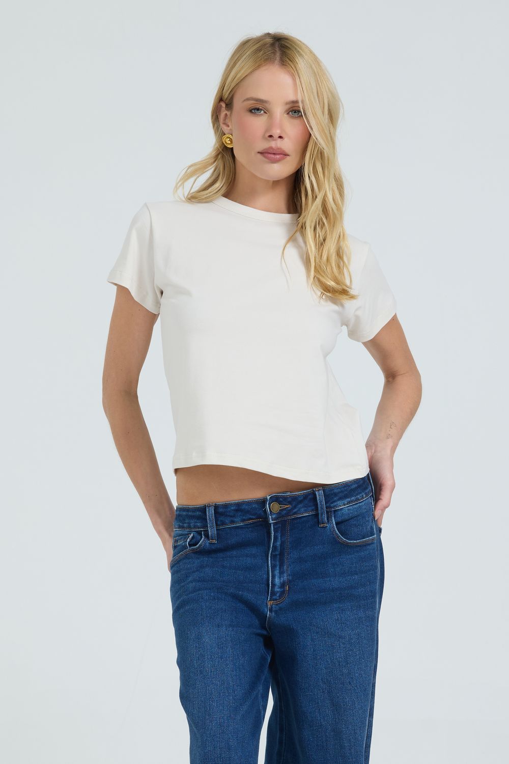 Basic B*tch Ecru T-Shirt