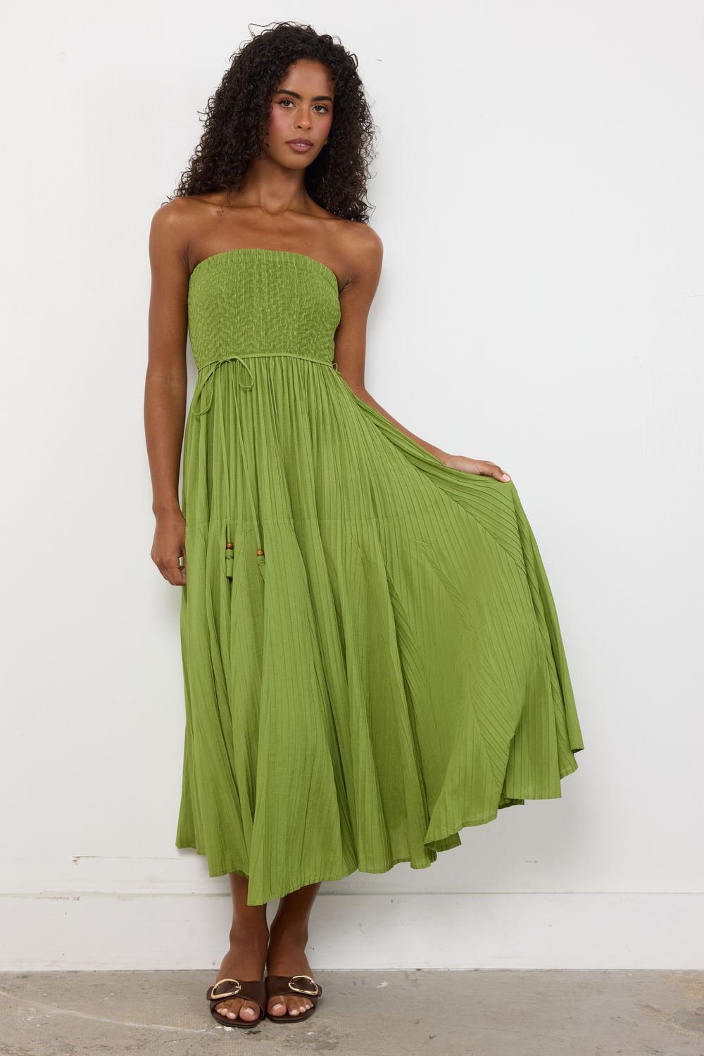 Twirl Me Green Dress
