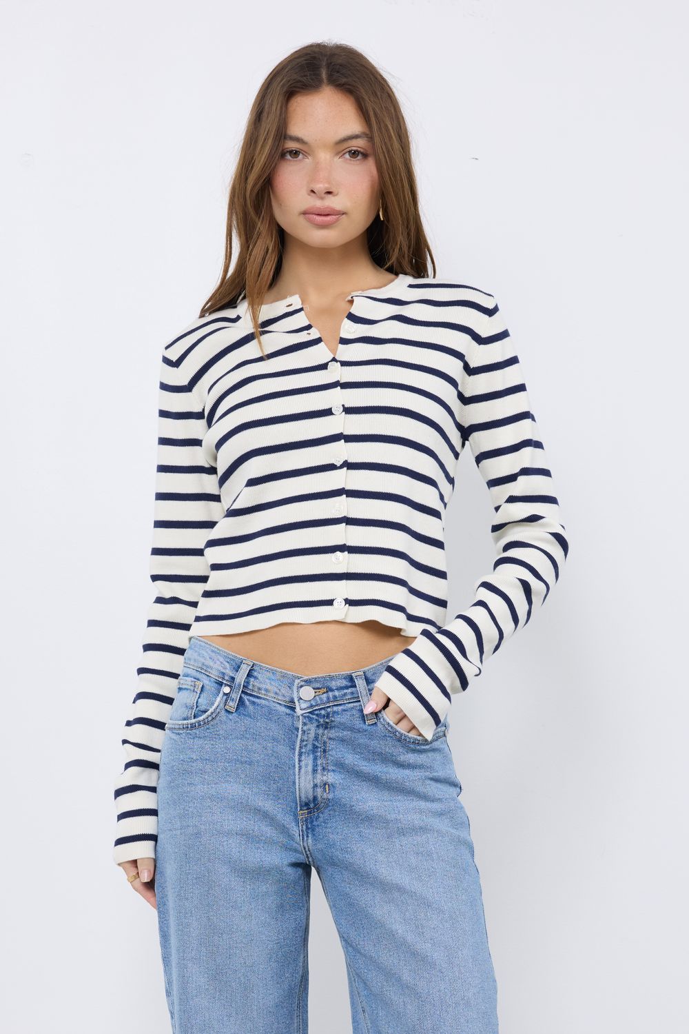 Sailor's Wife Navy Cardigan