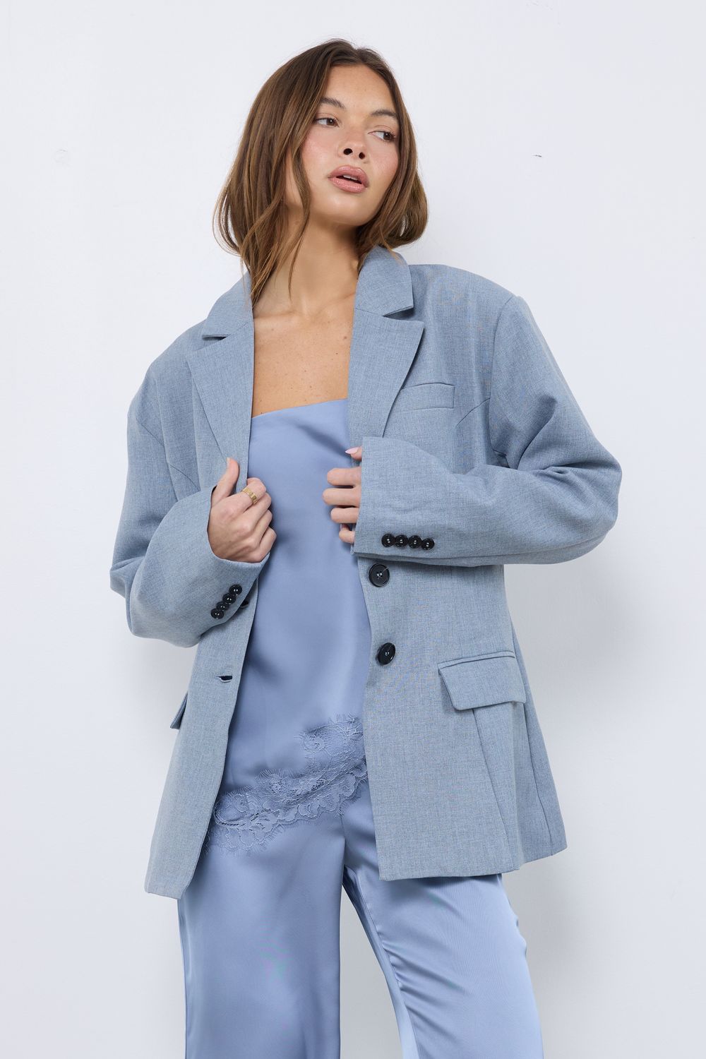 Chicest of the Chic Denim Blue Blazer