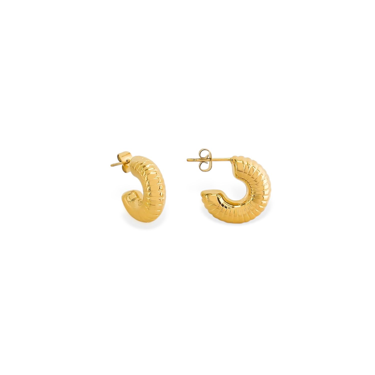 Ledger Gold Plated Earrings