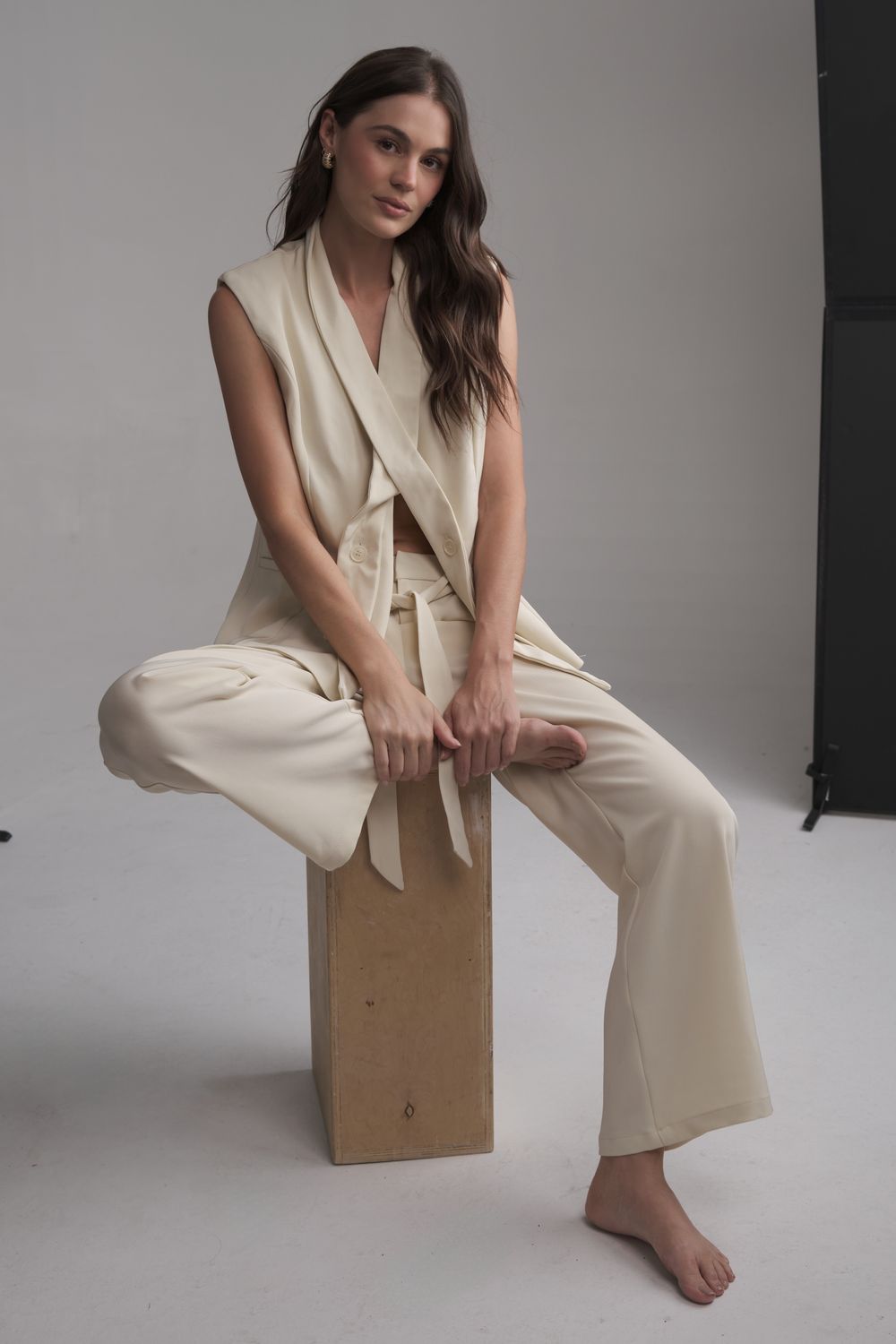 Around The World Lemon Cream Pants