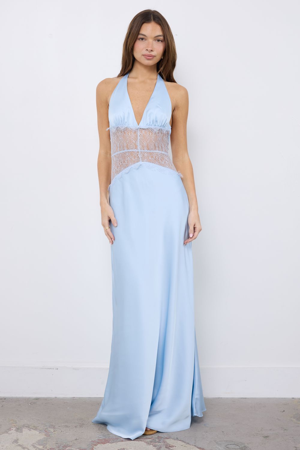 white cocktail dress with lace halter neckline retrofete Flavio in Ivory One Size Kaftan Choose Dreamer for your Size:M (UK10) The Best Amazon T-Shirt