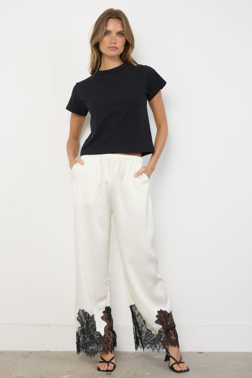 Slumber Party Cream Pants